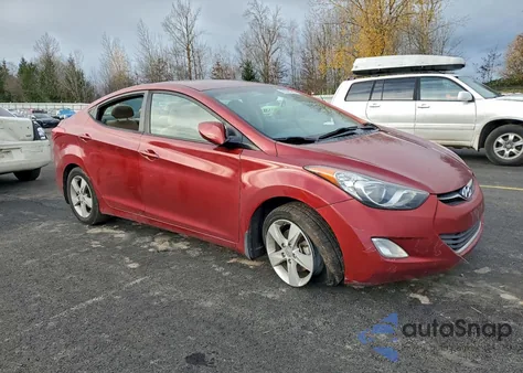 2013 Hyundai Elantra Gls z USA, uszkodzony, nr VIN 5NPDH4AEXDH387290